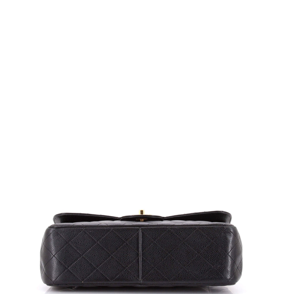 Classic Double Flap Bag Quilted Caviar Jumbo