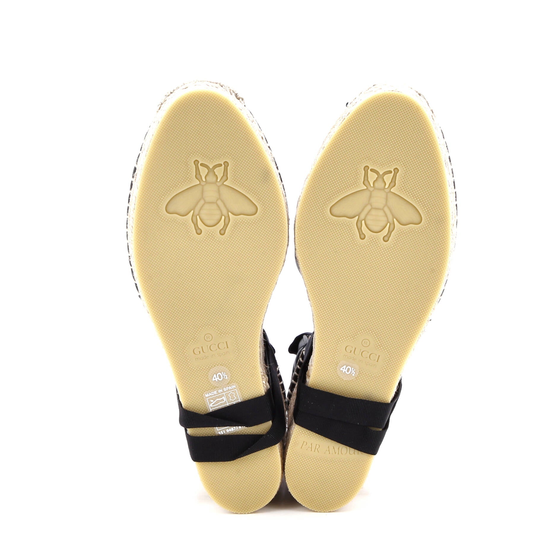 Women's GG Marmont Wedge Espadrilles Matelasse Leather