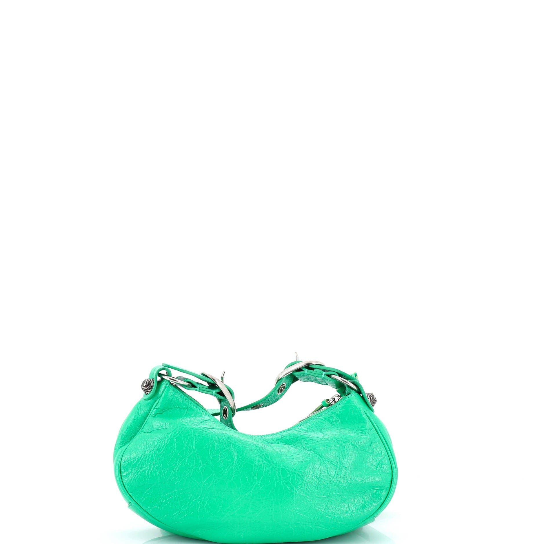 Le Cagole Giant Studs Shoulder Bag Leather XS