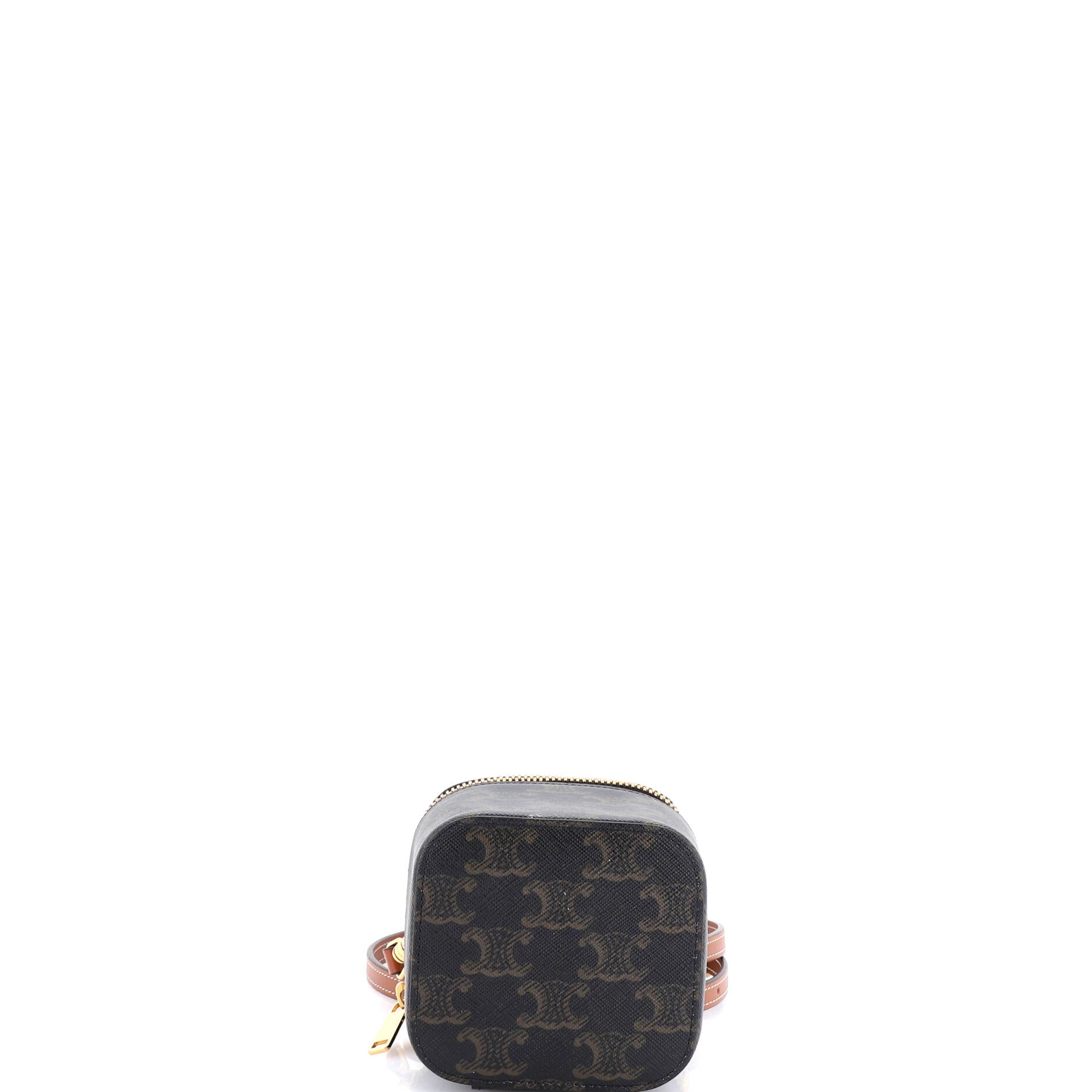 Top Handle Square Vanity Case Triomphe Coated Canvas Mini