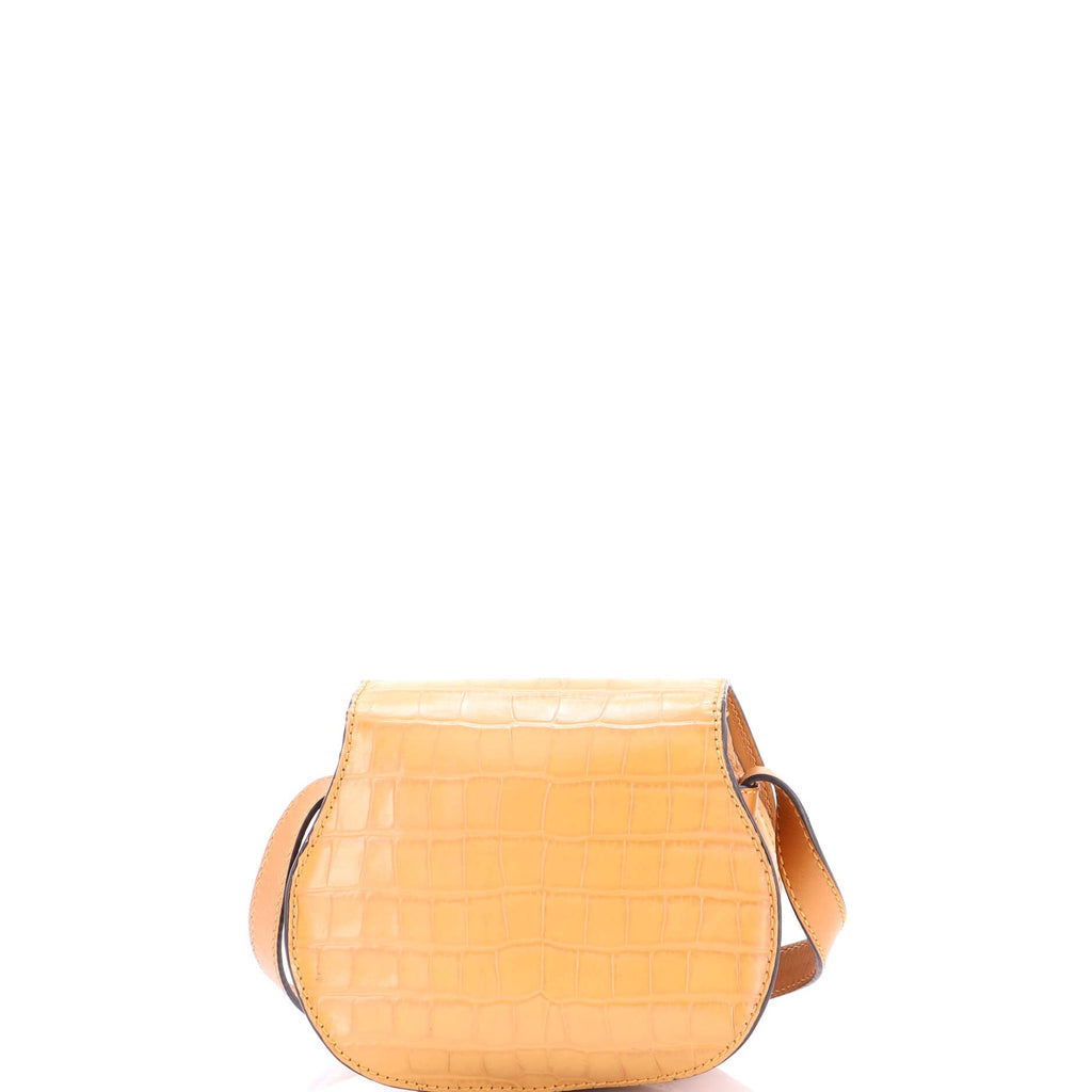 Marcie Crossbody Bag Crocodile Embossed Leather Mini