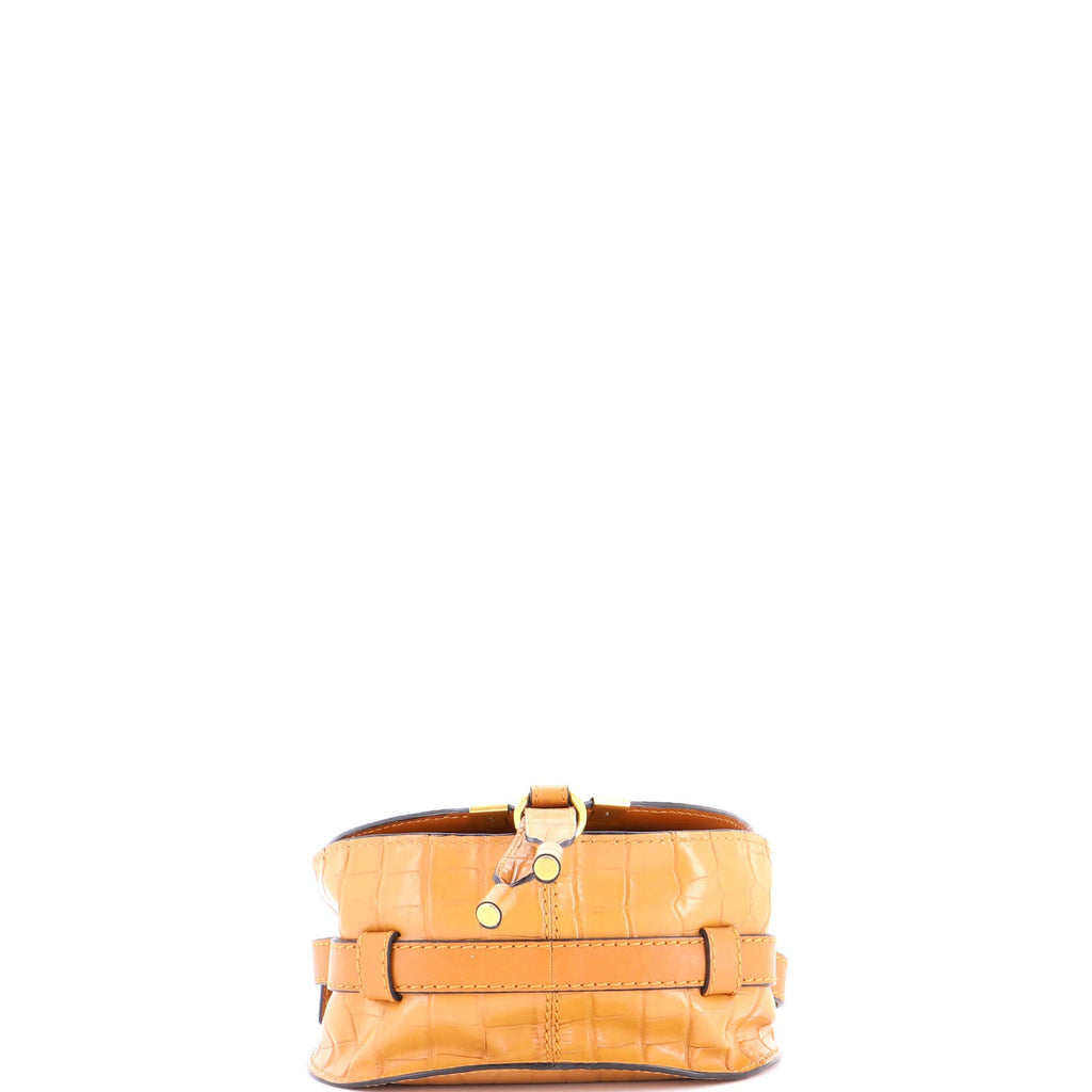 Marcie Crossbody Bag Crocodile Embossed Leather Mini