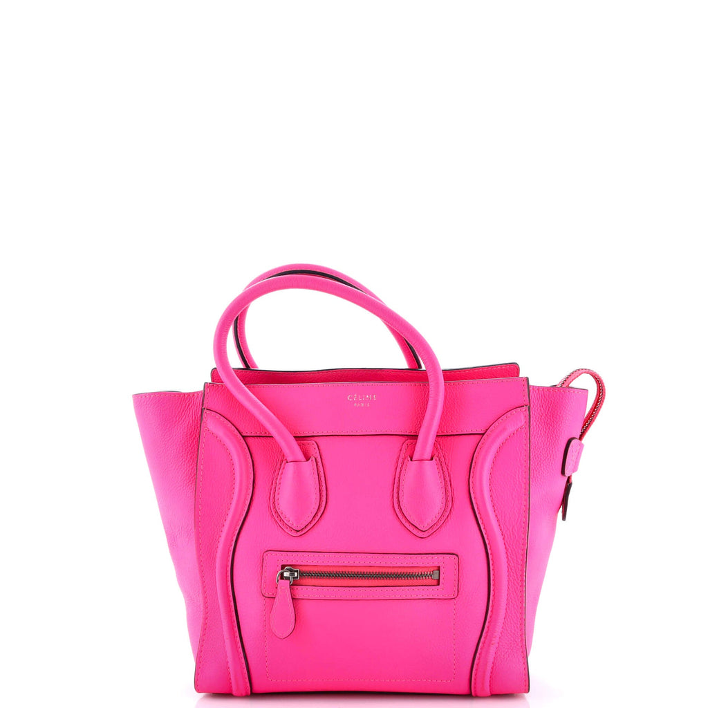 Luggage Bag Grainy Leather Micro