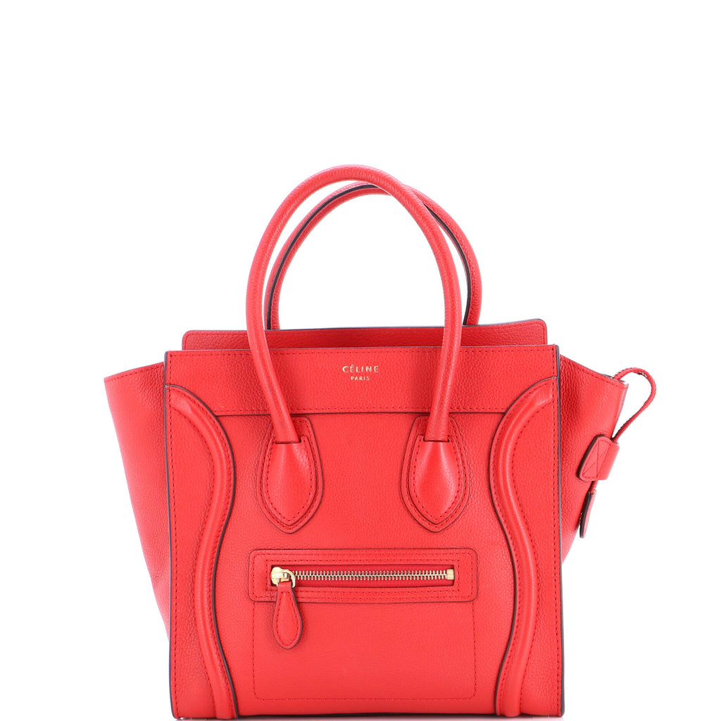 Luggage Bag Grainy Leather Micro