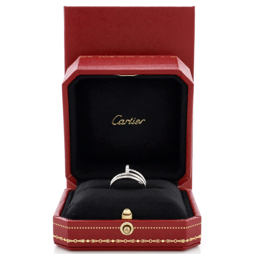 Juste un Clou Double Ring 18K White Gold and Diamonds Small