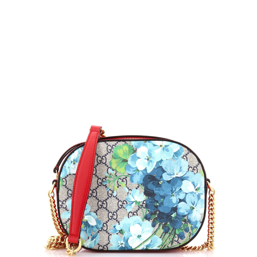Chain Crossbody Bag Blooms Print GG Coated Canvas Mini