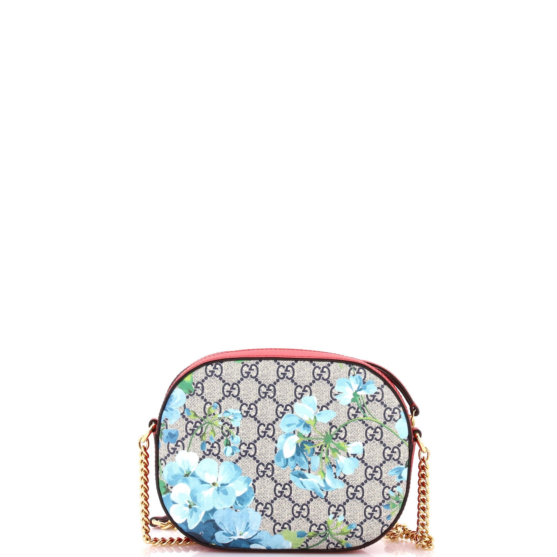 Chain Crossbody Bag Blooms Print GG Coated Canvas Mini