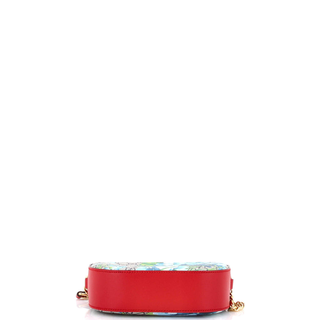 Chain Crossbody Bag Blooms Print GG Coated Canvas Mini