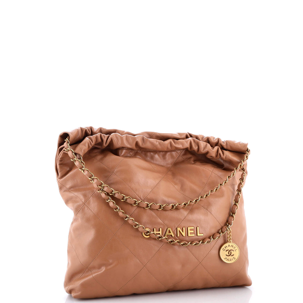 22 Chain Hobo Quilted Calfskin Medium