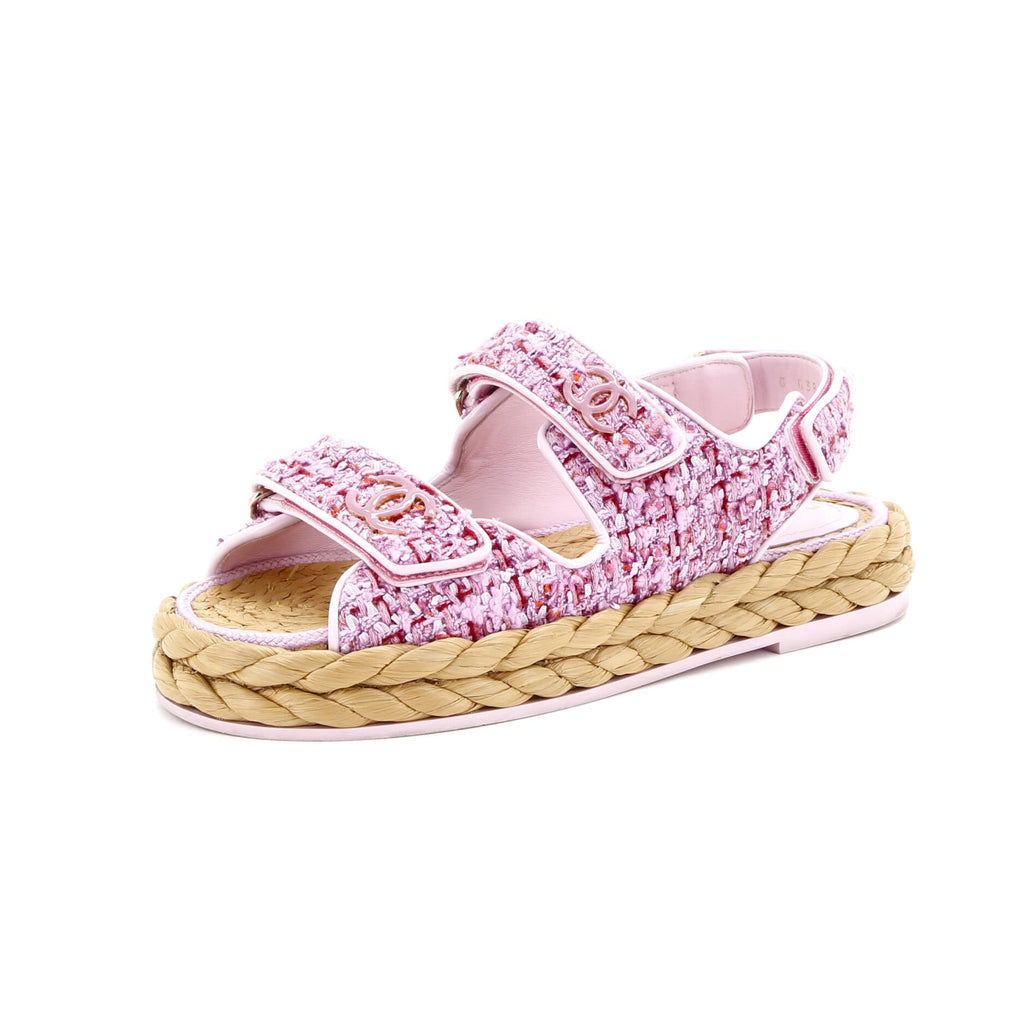 Women's Velcro Espadrille Dad Sandals Tweed