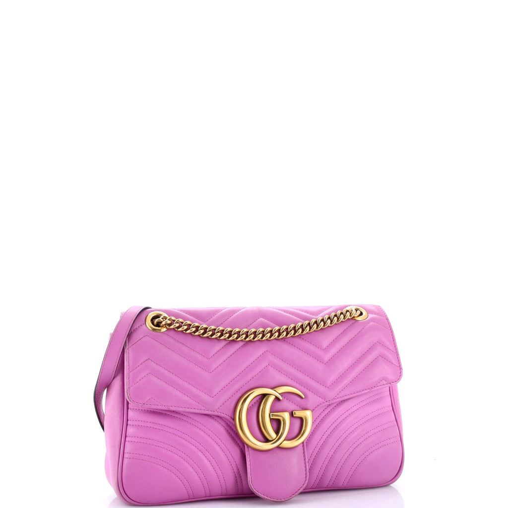 GG Marmont Flap Bag Matelasse Leather Medium