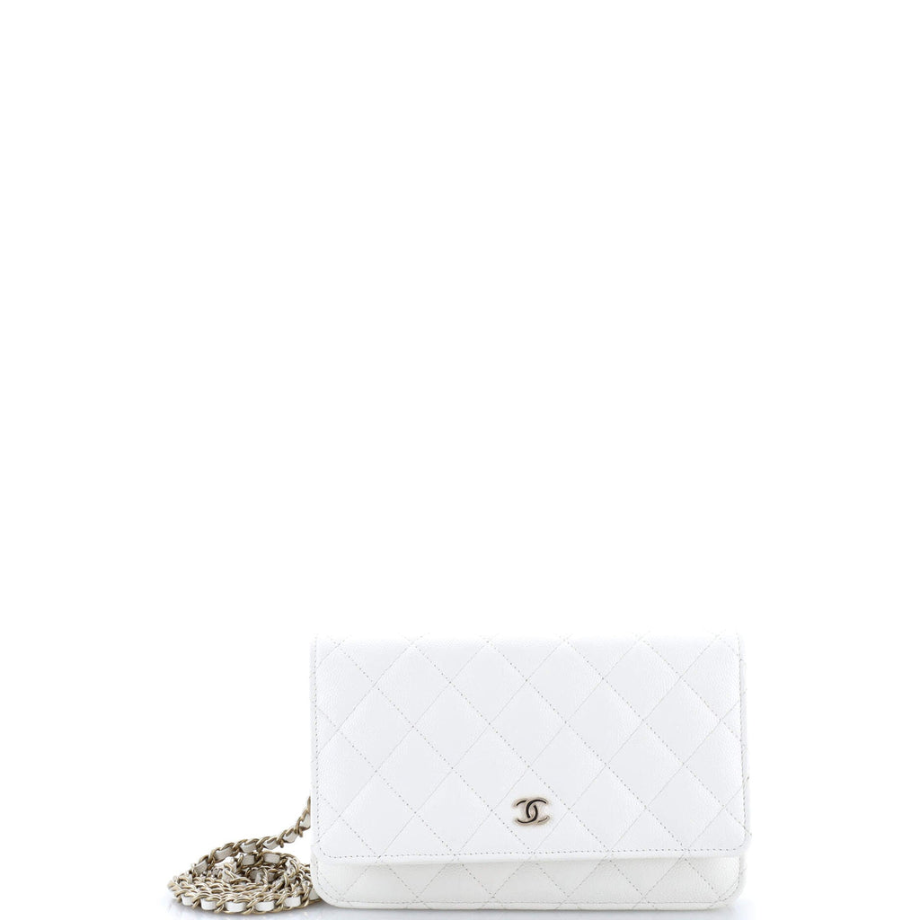 Wallet on Chain Quilted Caviar
