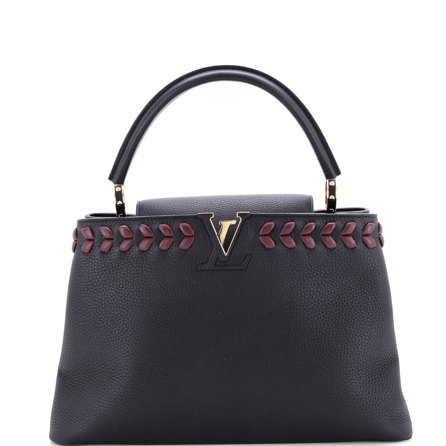 Capucines Bag Leather with Embellished Detail PM
