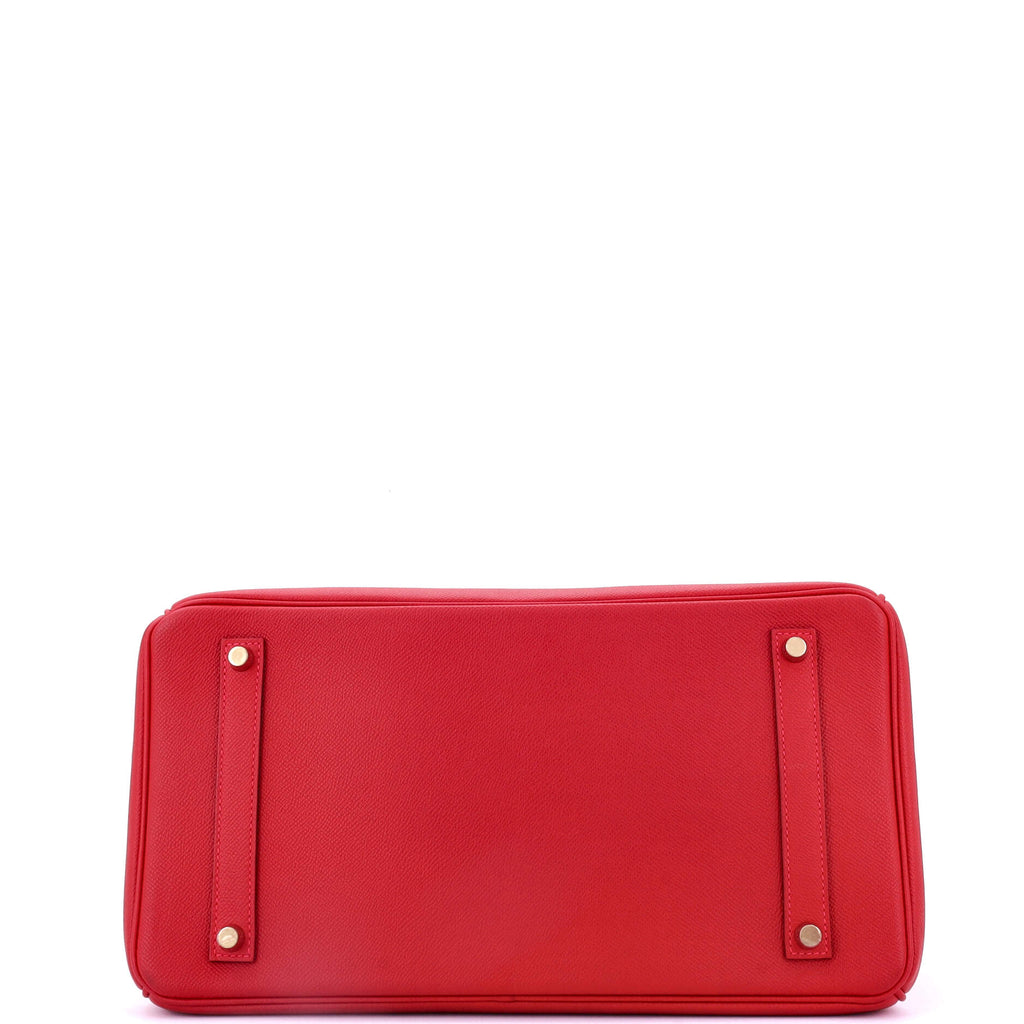 Birkin Handbag Rouge Casaque Epsom with Gold Hardware 35