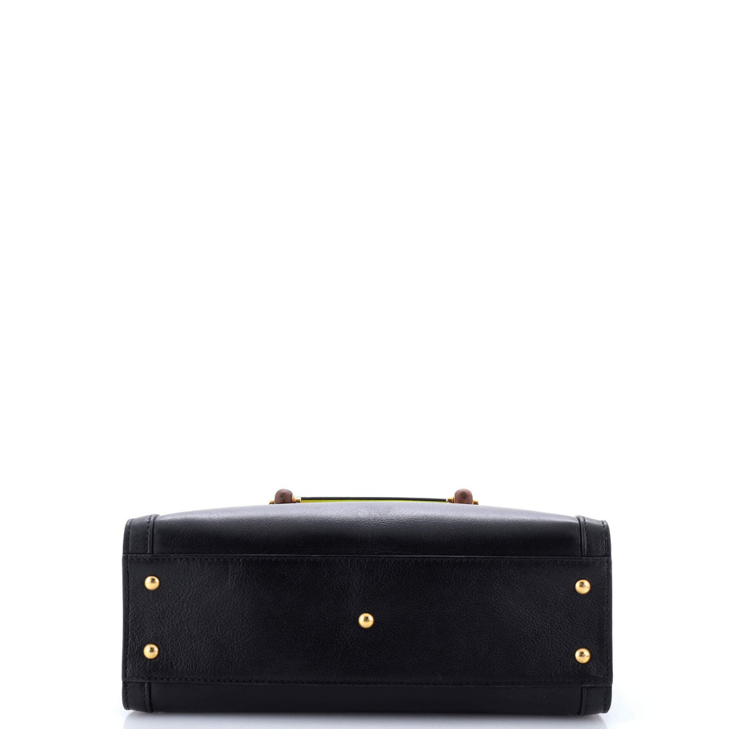 Diana NM Bamboo Handle Tote Leather Small