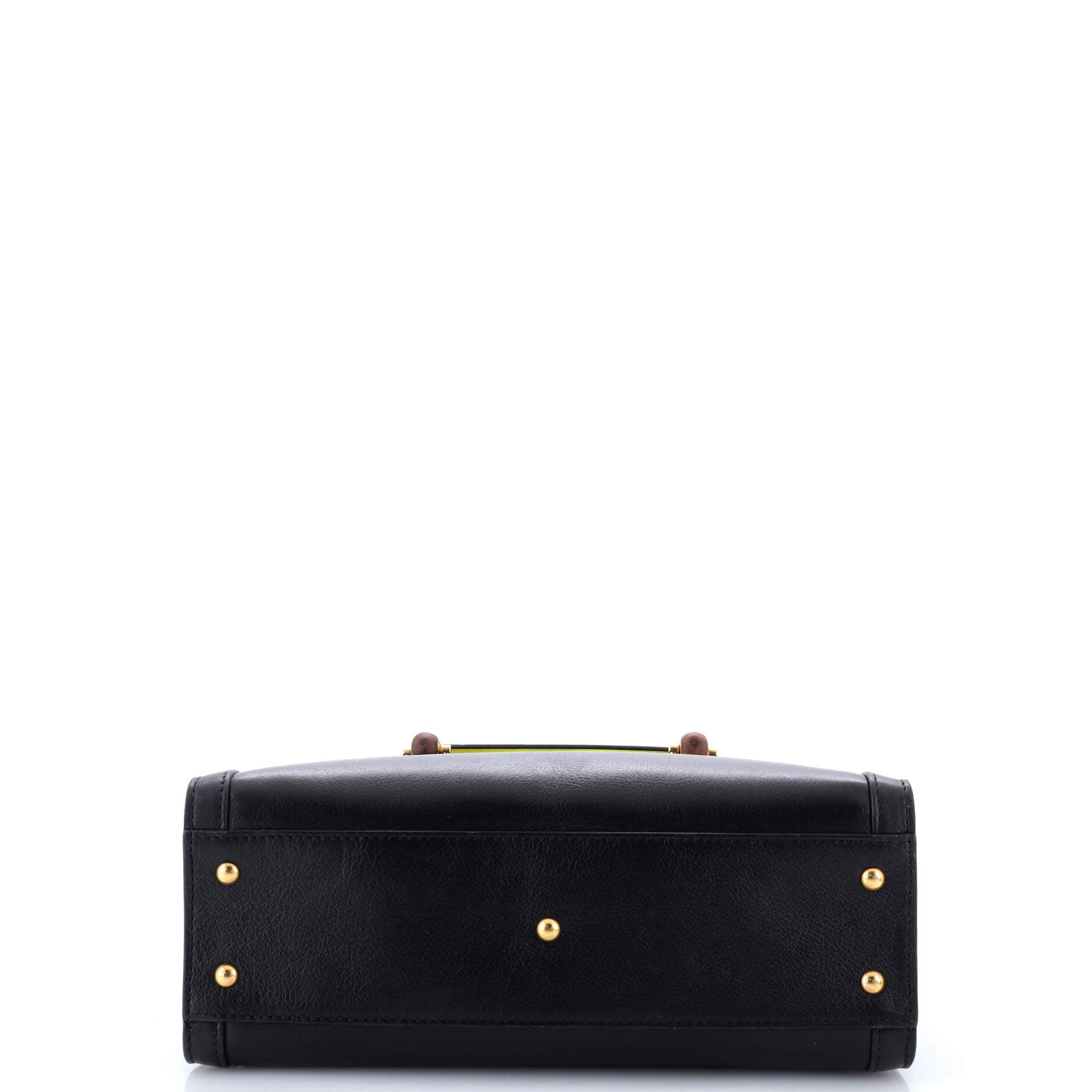 Diana NM Bamboo Handle Tote Leather Small