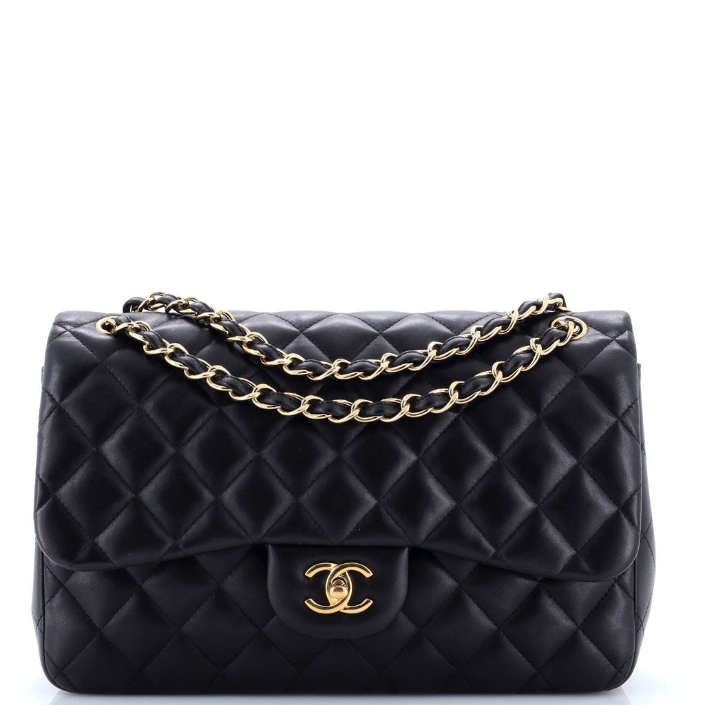 Classic Double Flap Bag Quilted Lambskin Jumbo