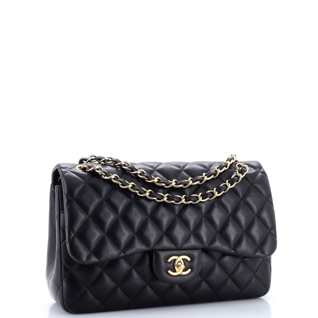 Classic Double Flap Bag Quilted Lambskin Jumbo