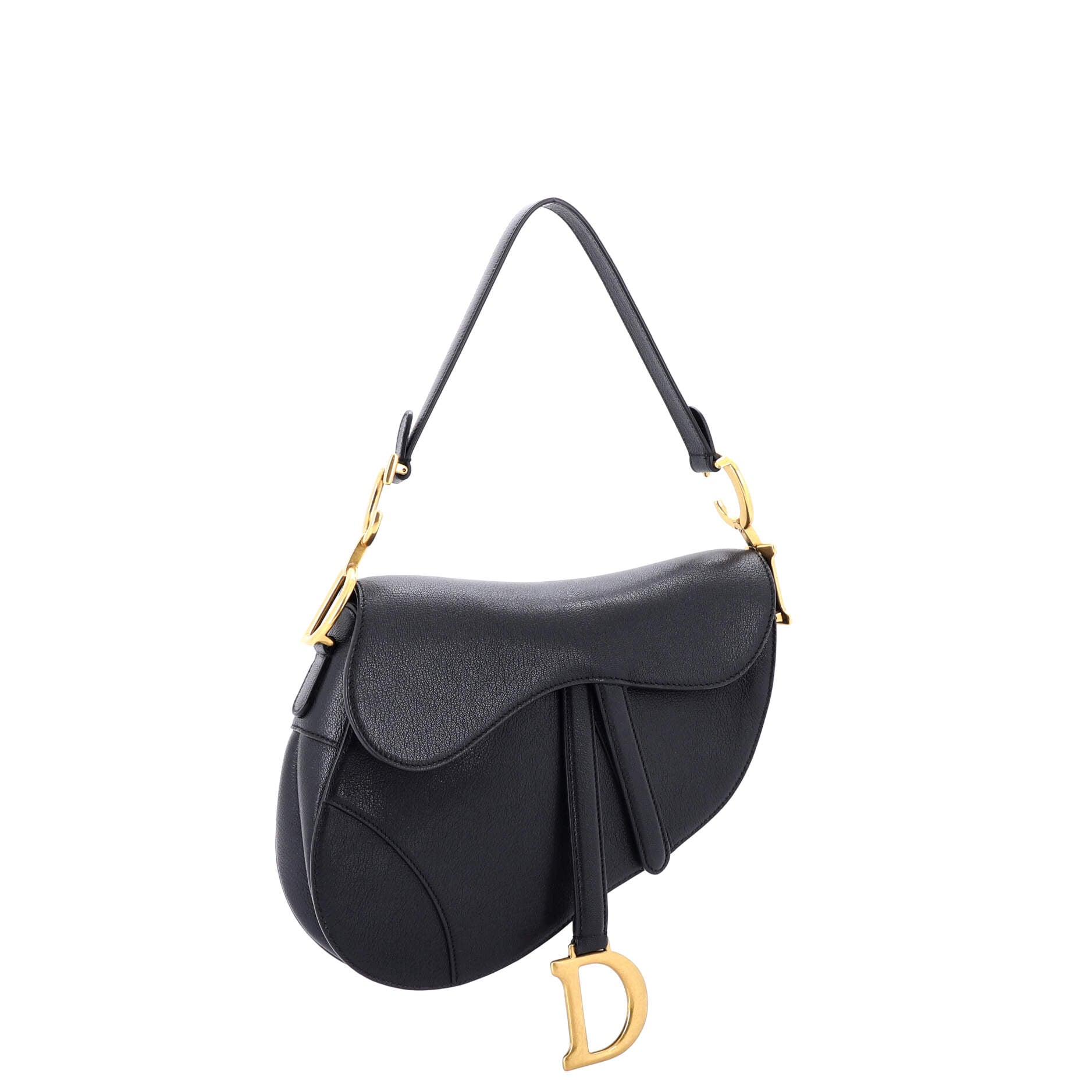 Saddle Handbag Leather Medium