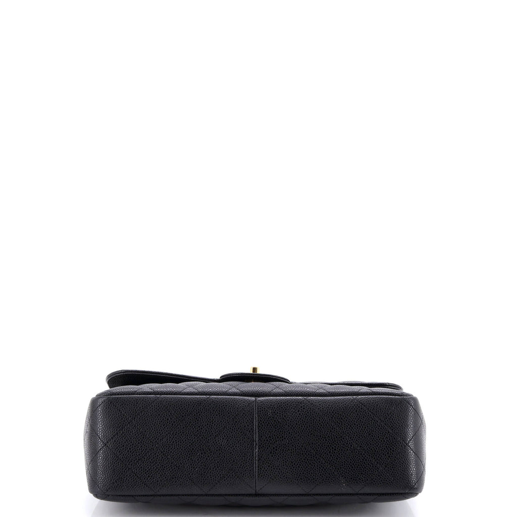 Classic Double Flap Bag Quilted Caviar Jumbo