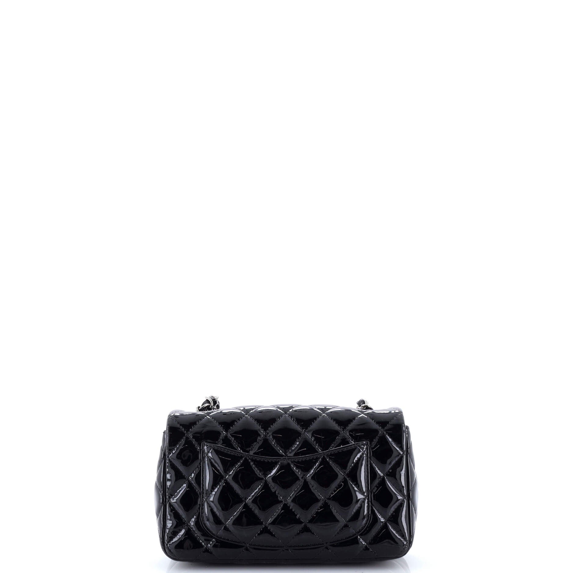 Classic Single Flap Bag Quilted Patent Mini