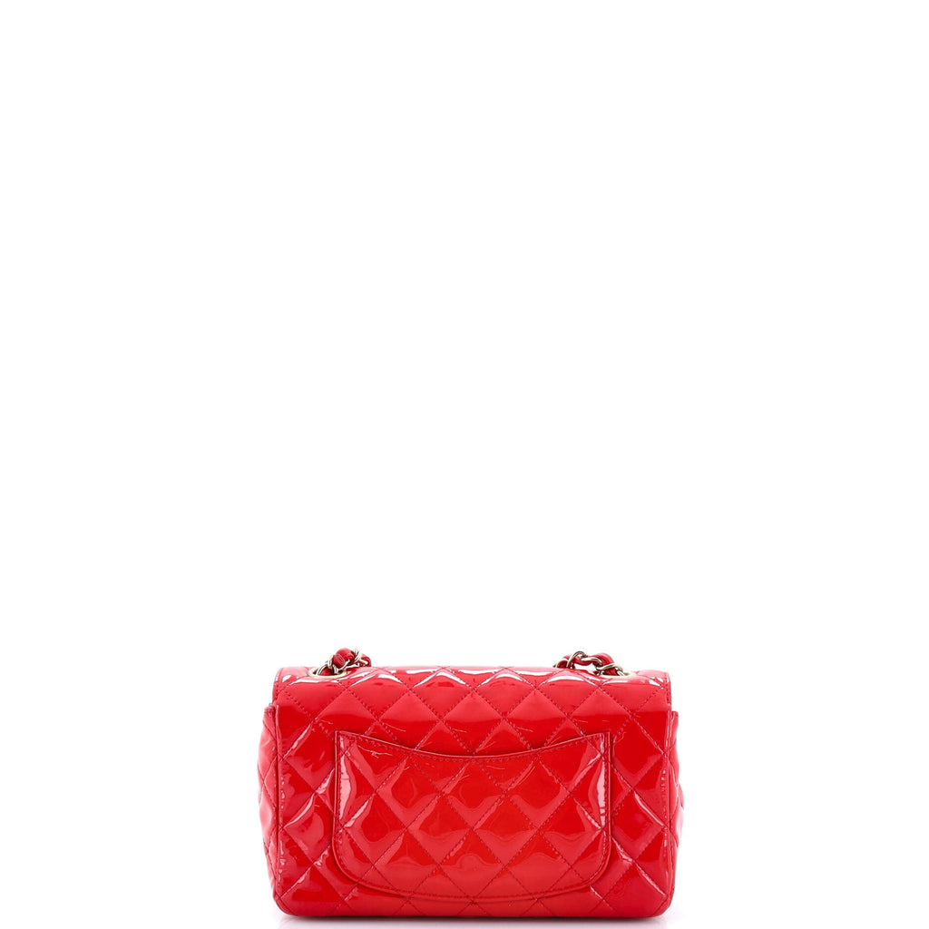 Classic Single Flap Bag Quilted Patent Mini
