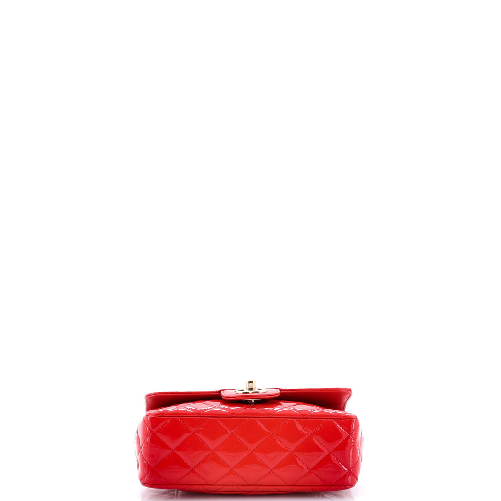 Classic Single Flap Bag Quilted Patent Mini
