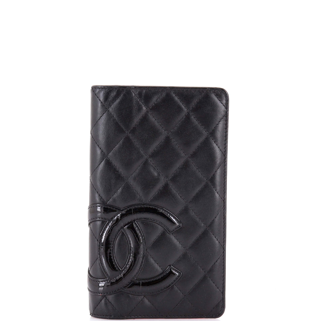 Cambon Bifold Wallet Quilted Calfskin Long