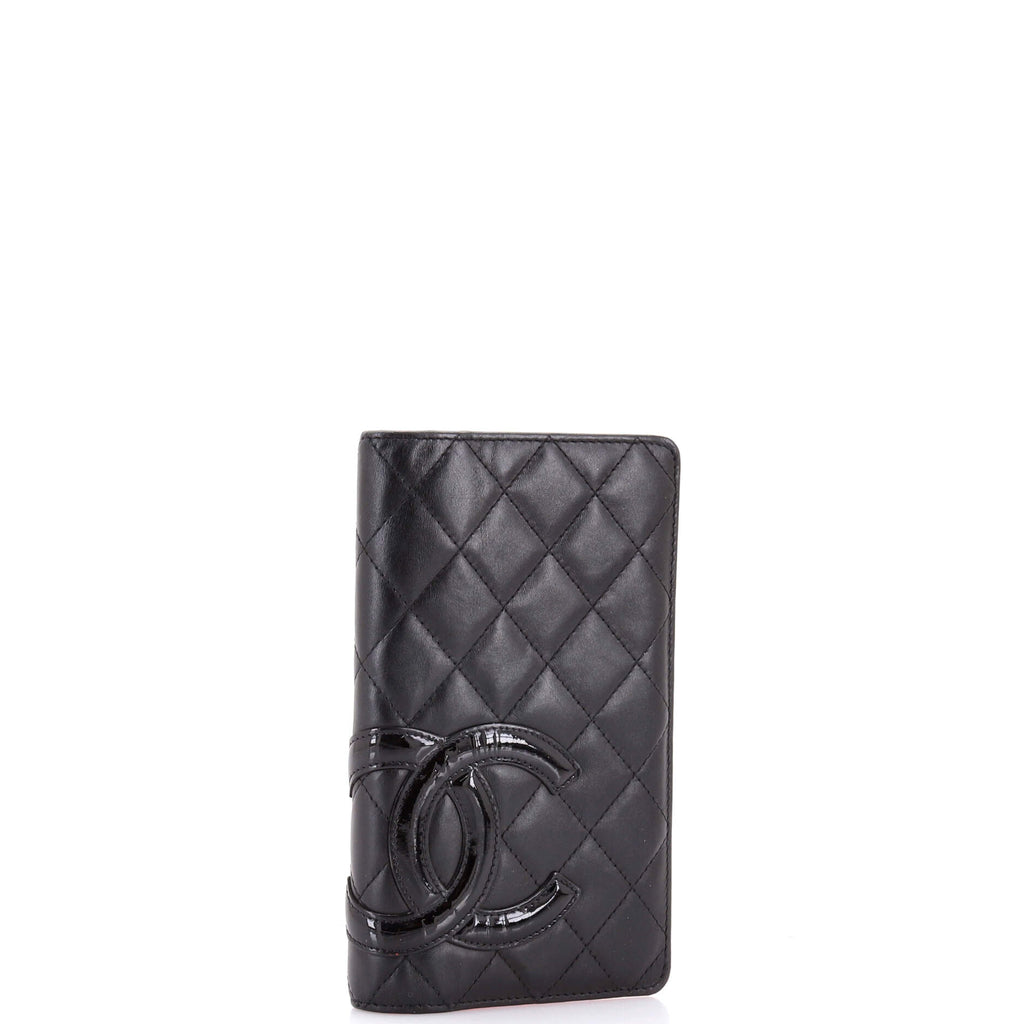Cambon Bifold Wallet Quilted Calfskin Long