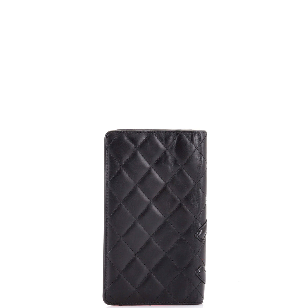 Cambon Bifold Wallet Quilted Calfskin Long
