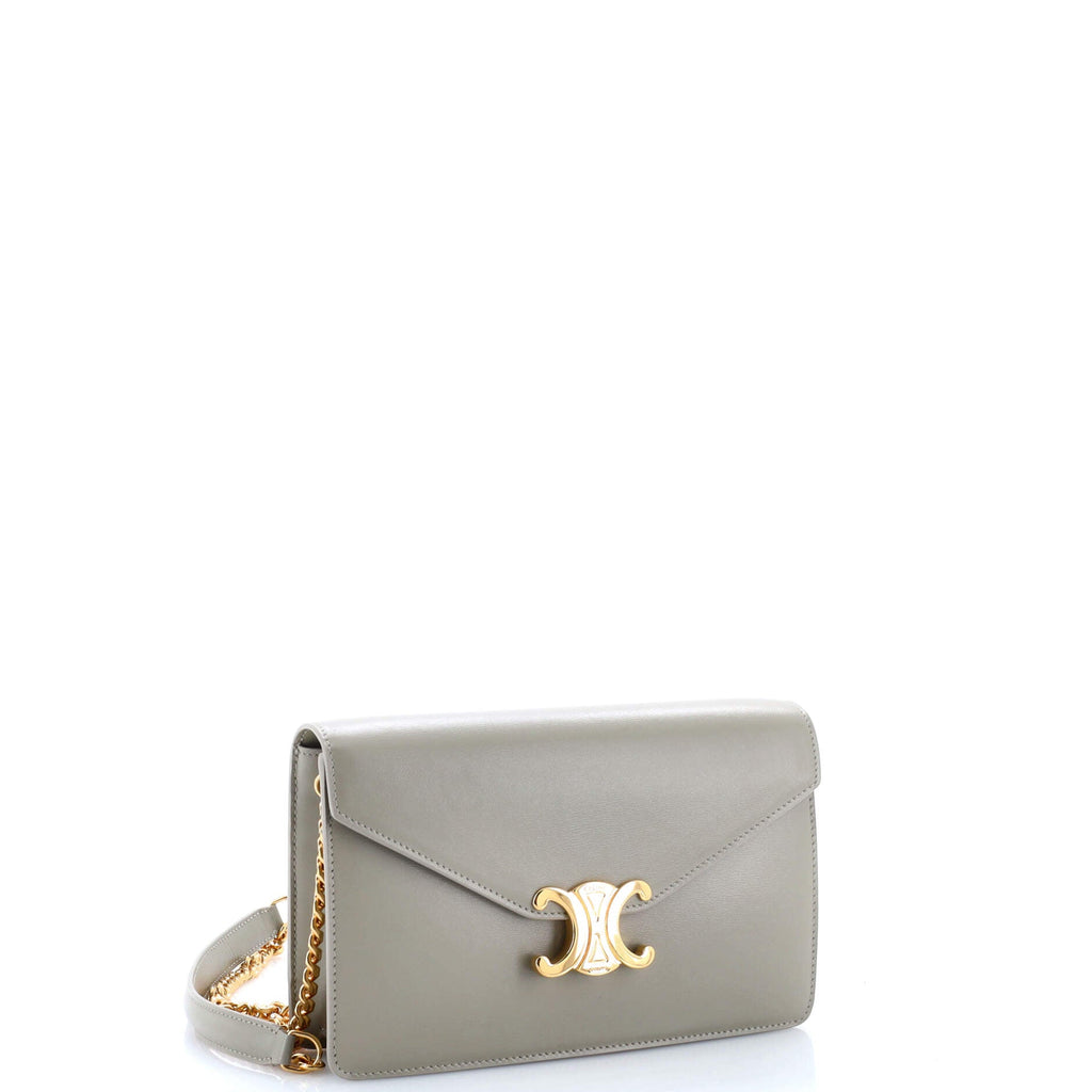 Margo Triomphe Wallet on Chain Leather