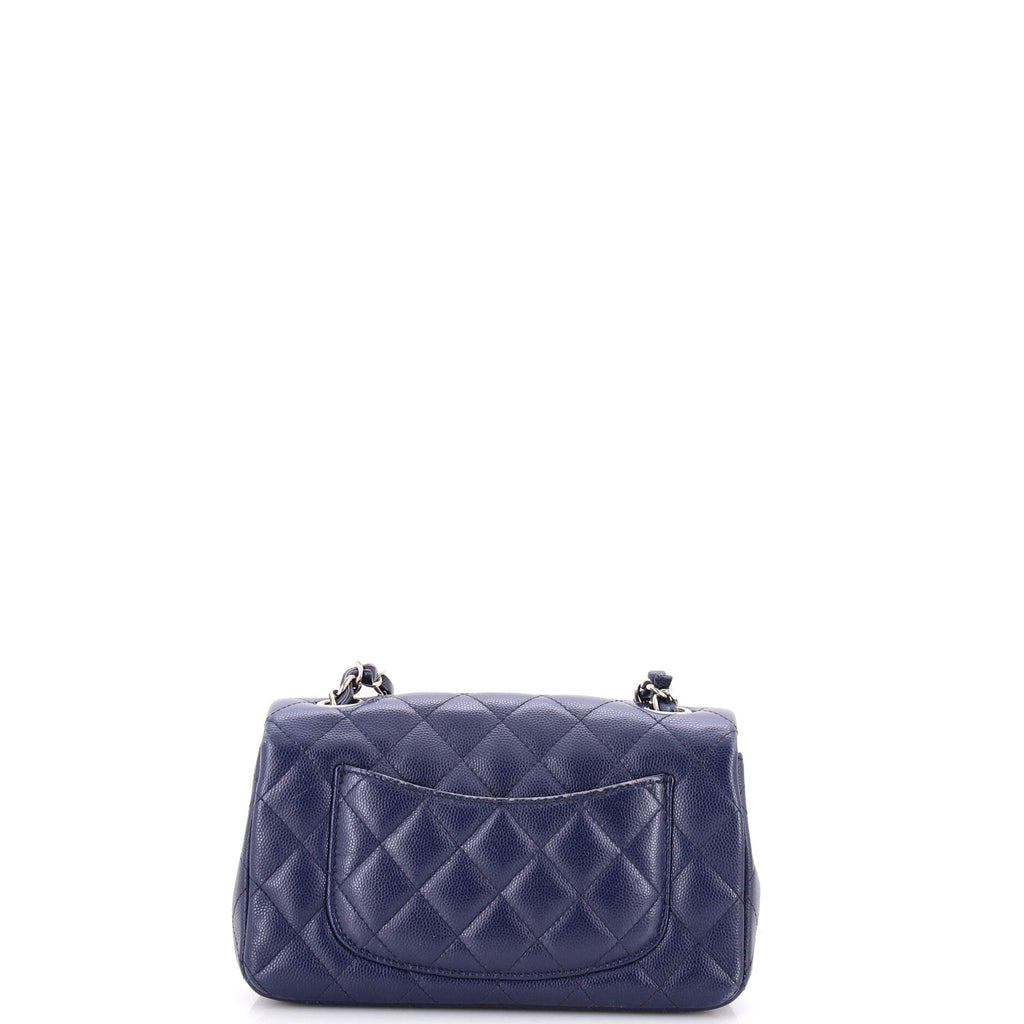 Classic Single Flap Bag Quilted Caviar Mini
