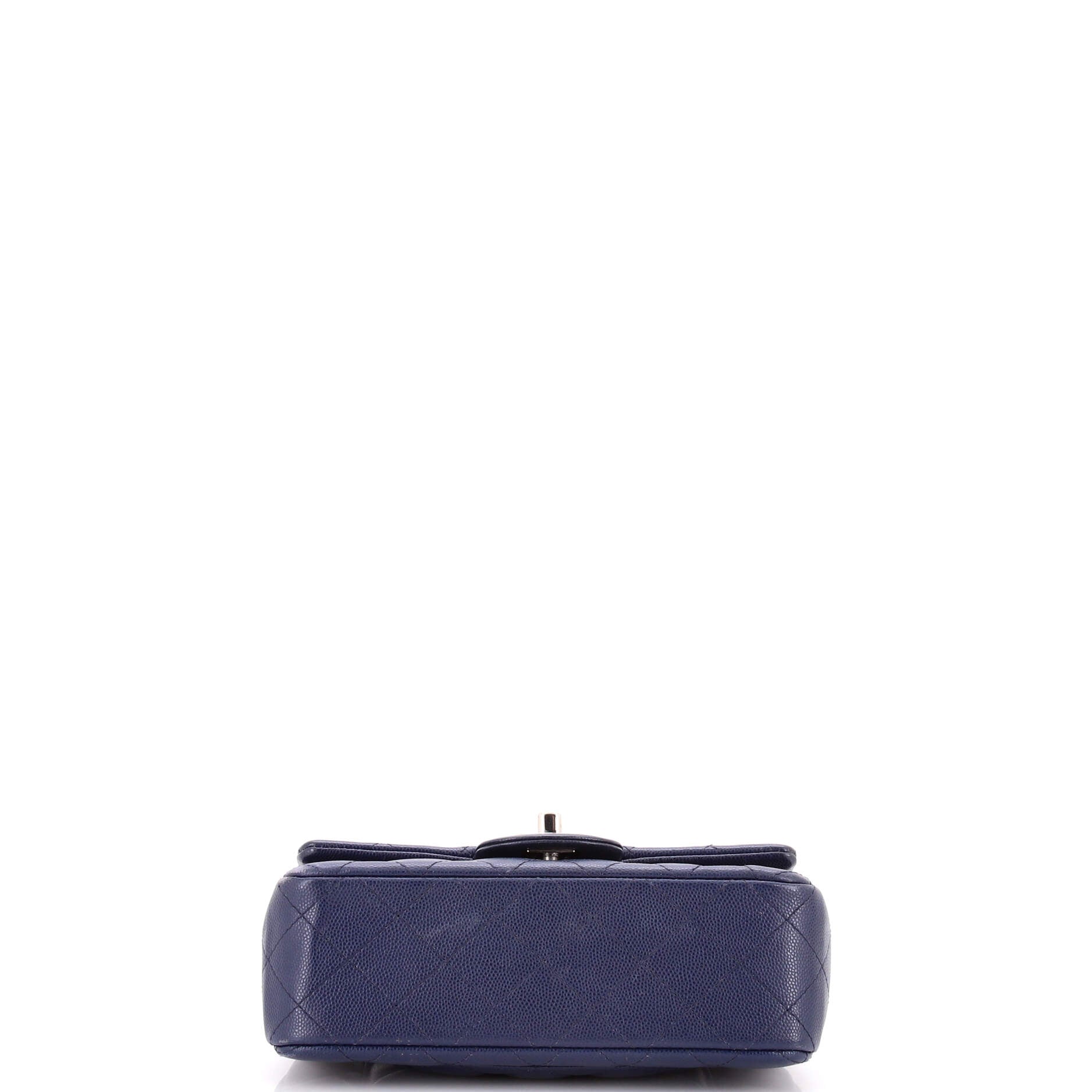 Classic Single Flap Bag Quilted Caviar Mini