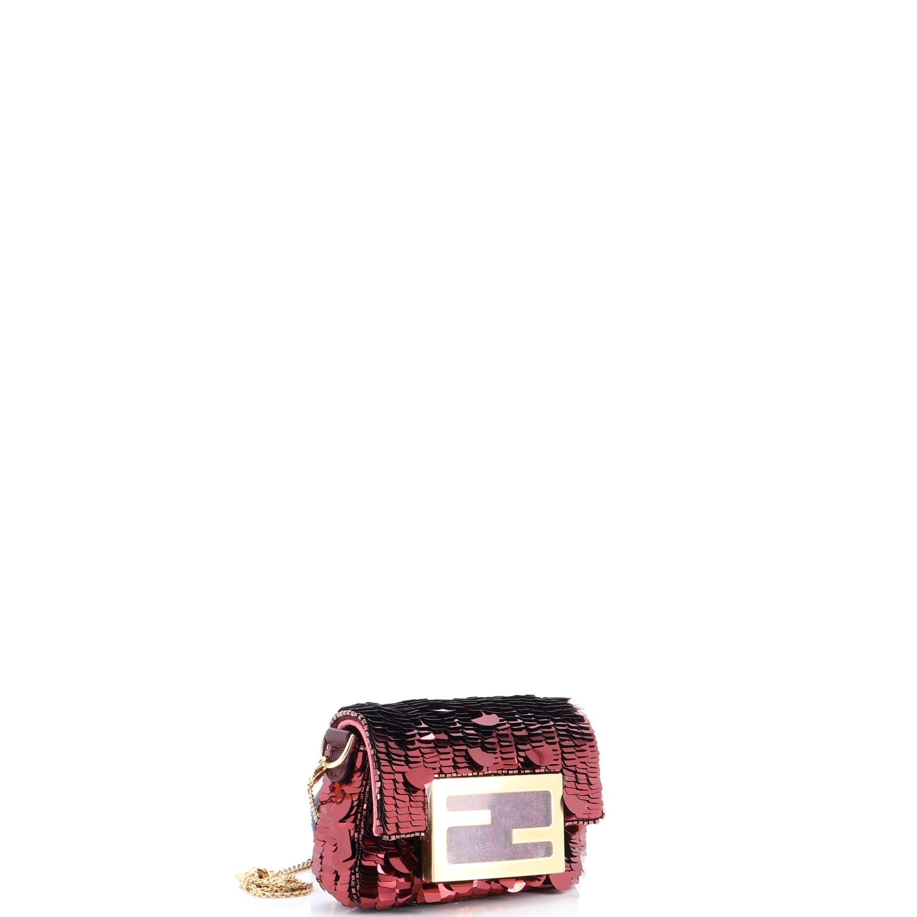 Chain Baguette Charm Bag Sequins Nano