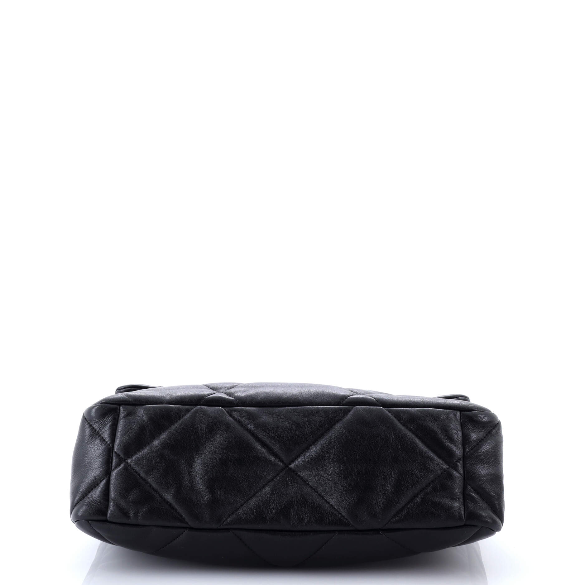 19 Flap Bag Quilted Leather Large