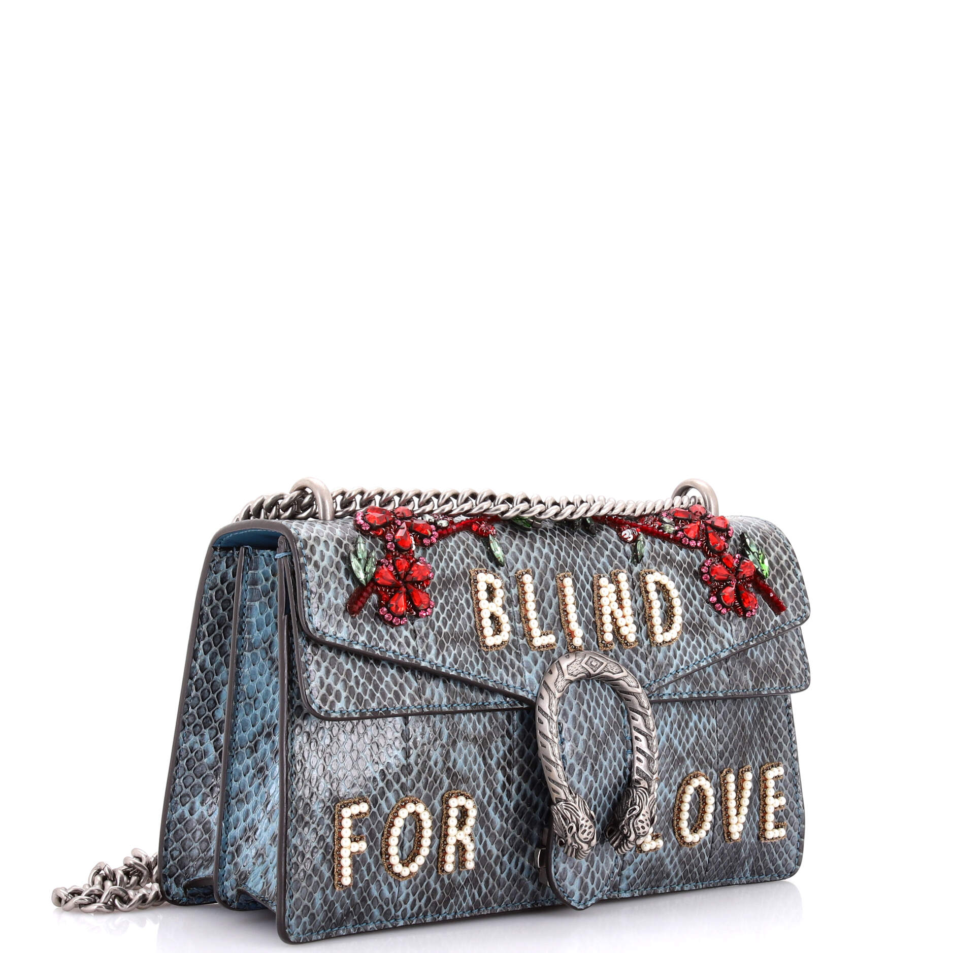 Dionysus Bag Embellished Python Small
