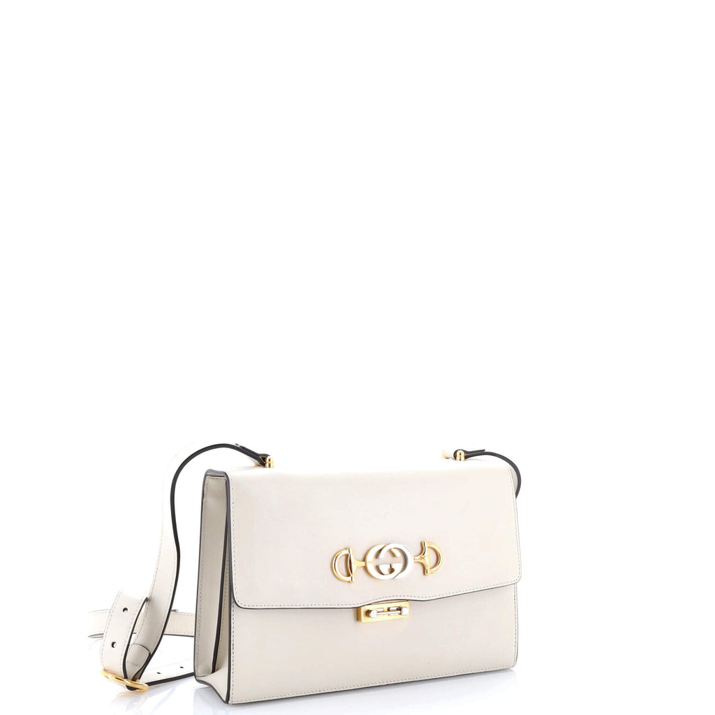 Zumi Flap Shoulder Bag Leather Small