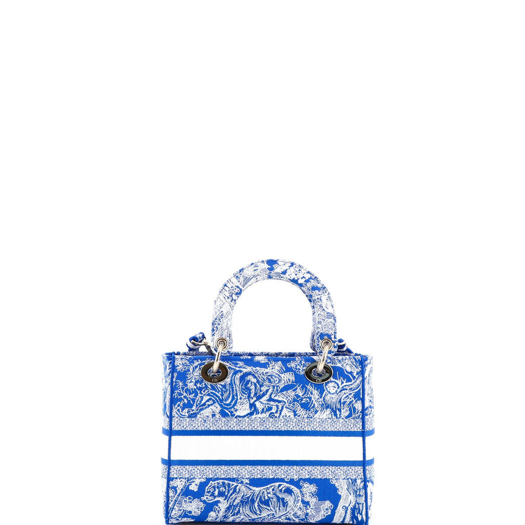 Toile de Jouy Lady D-Lite Bag Embroidered Canvas