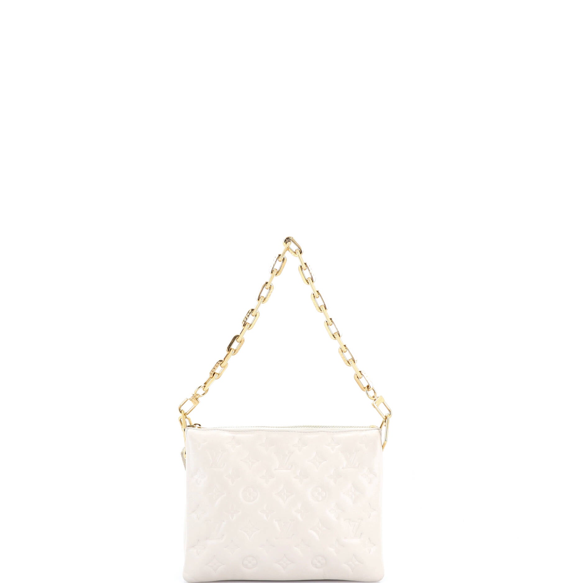 Coussin Bag Monogram Embossed Lambskin PM