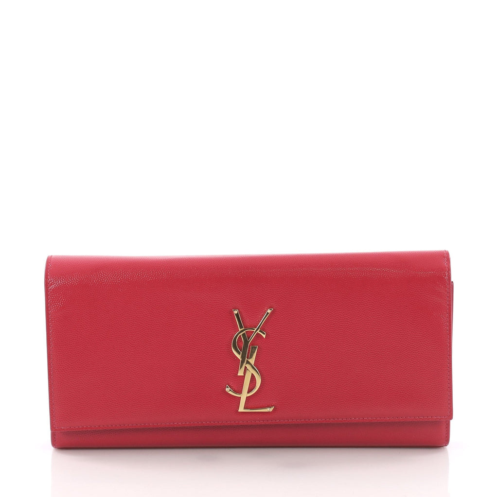 Classic Monogram Clutch Leather Long