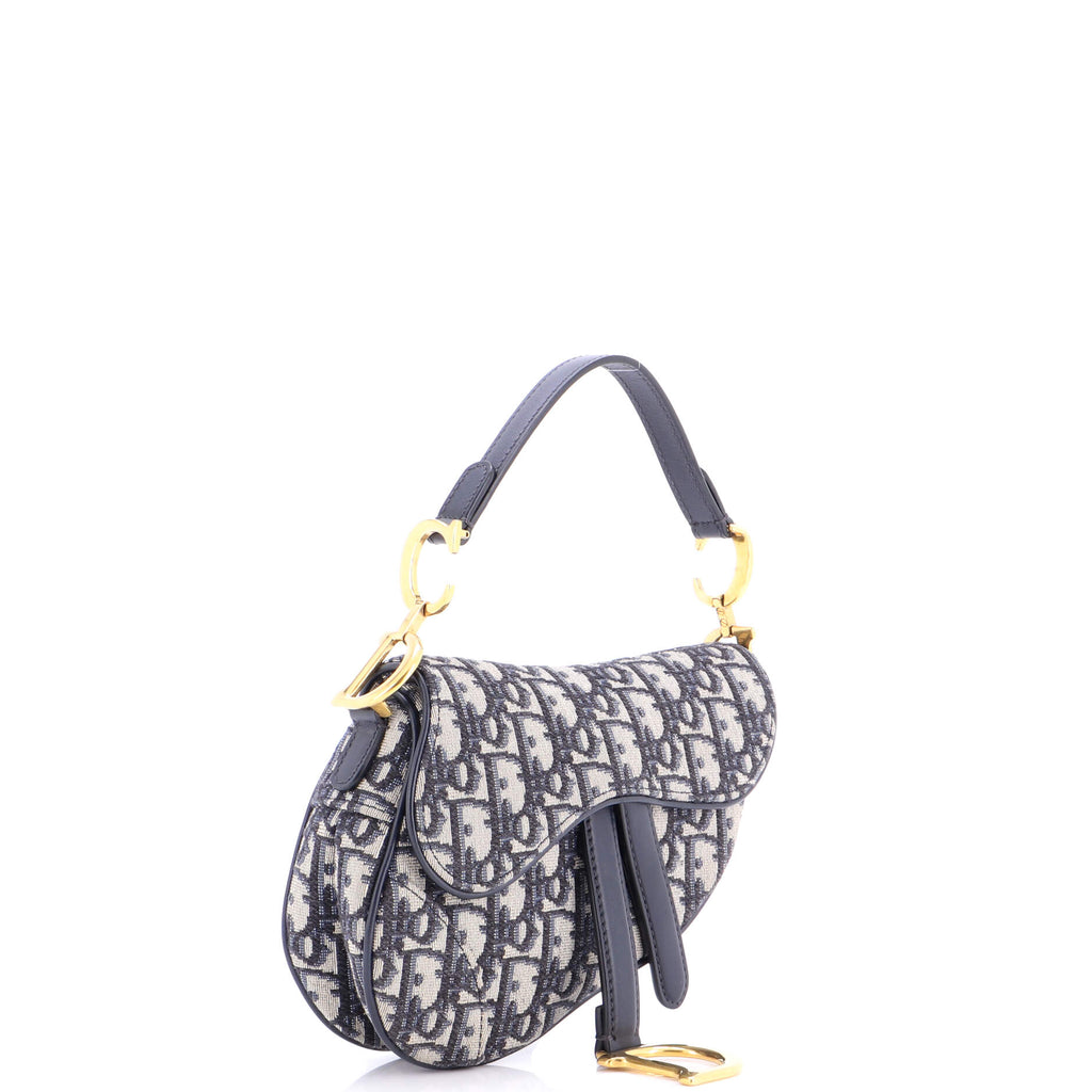Saddle Handbag Oblique Canvas Mini