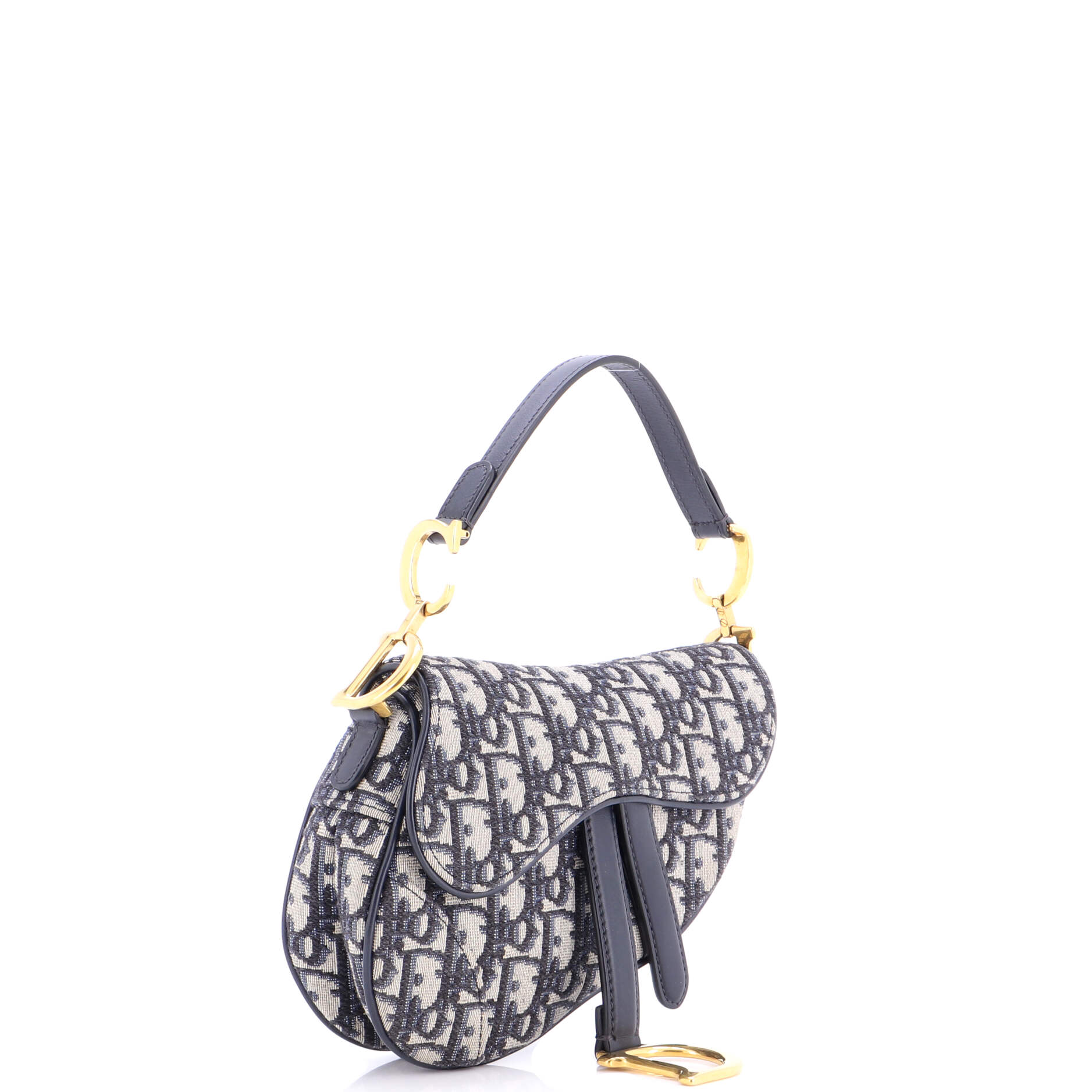 Saddle Handbag Oblique Canvas Mini