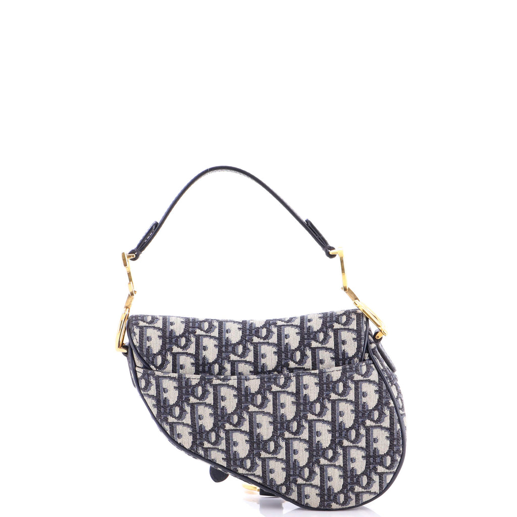 Saddle Handbag Oblique Canvas Mini