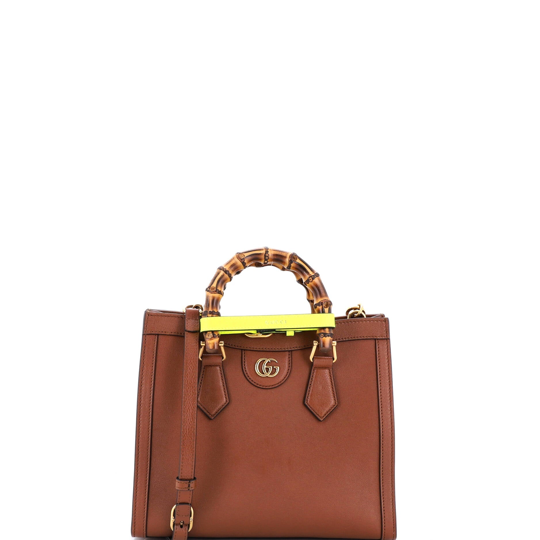Diana NM Bamboo Handle Tote Leather Small