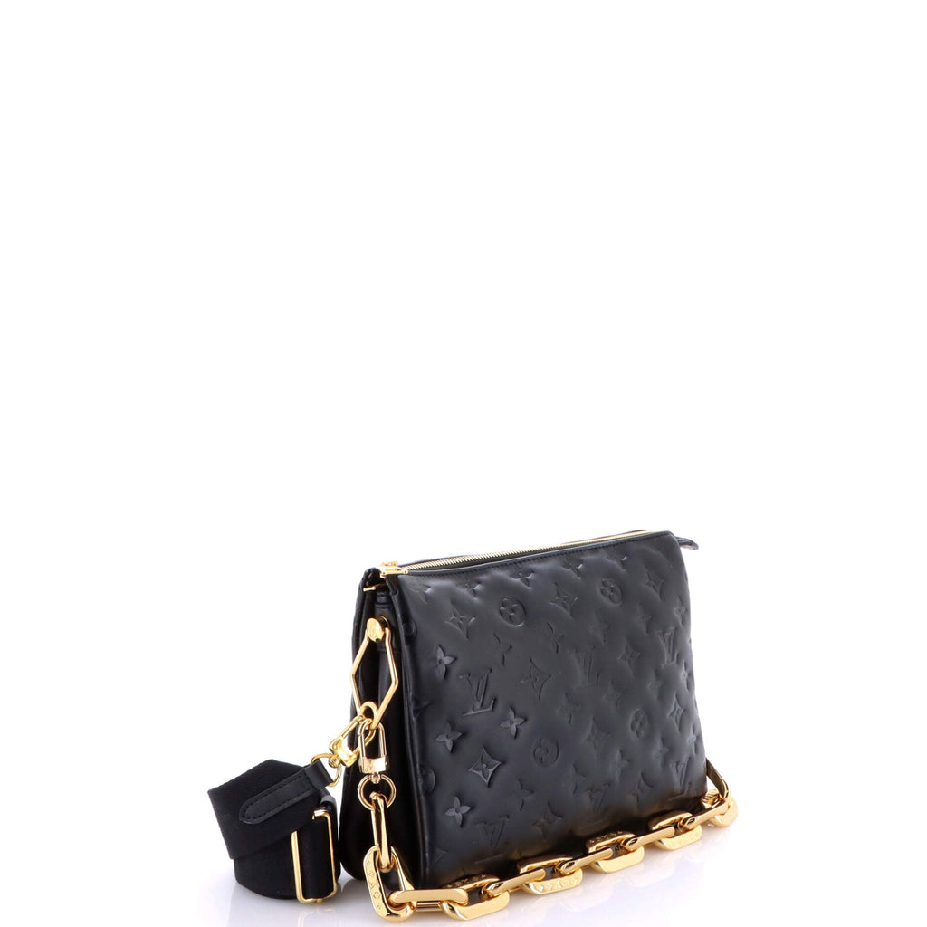 Coussin Bag Monogram Embossed Lambskin PM