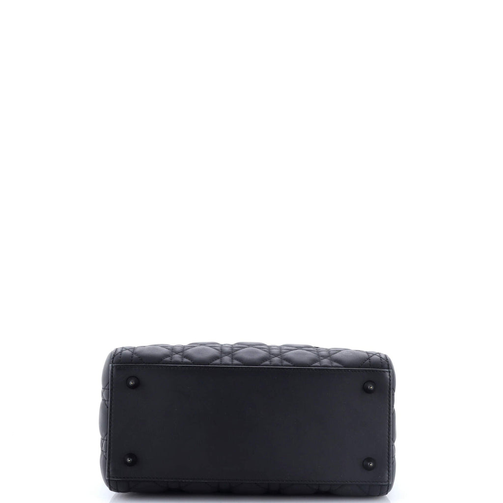 Ultra Matte Lady Dior Bag Cannage Quilt Calfskin Medium