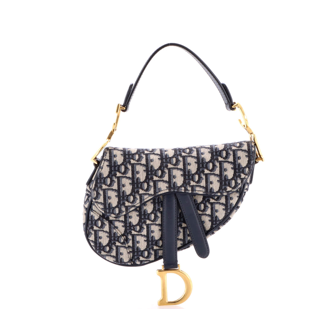 Saddle Handbag Oblique Canvas Mini