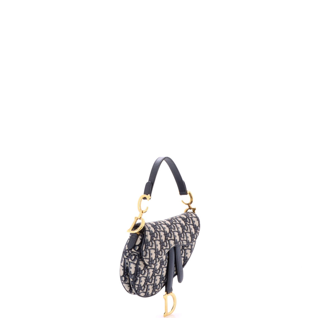 Saddle Handbag Oblique Canvas Mini