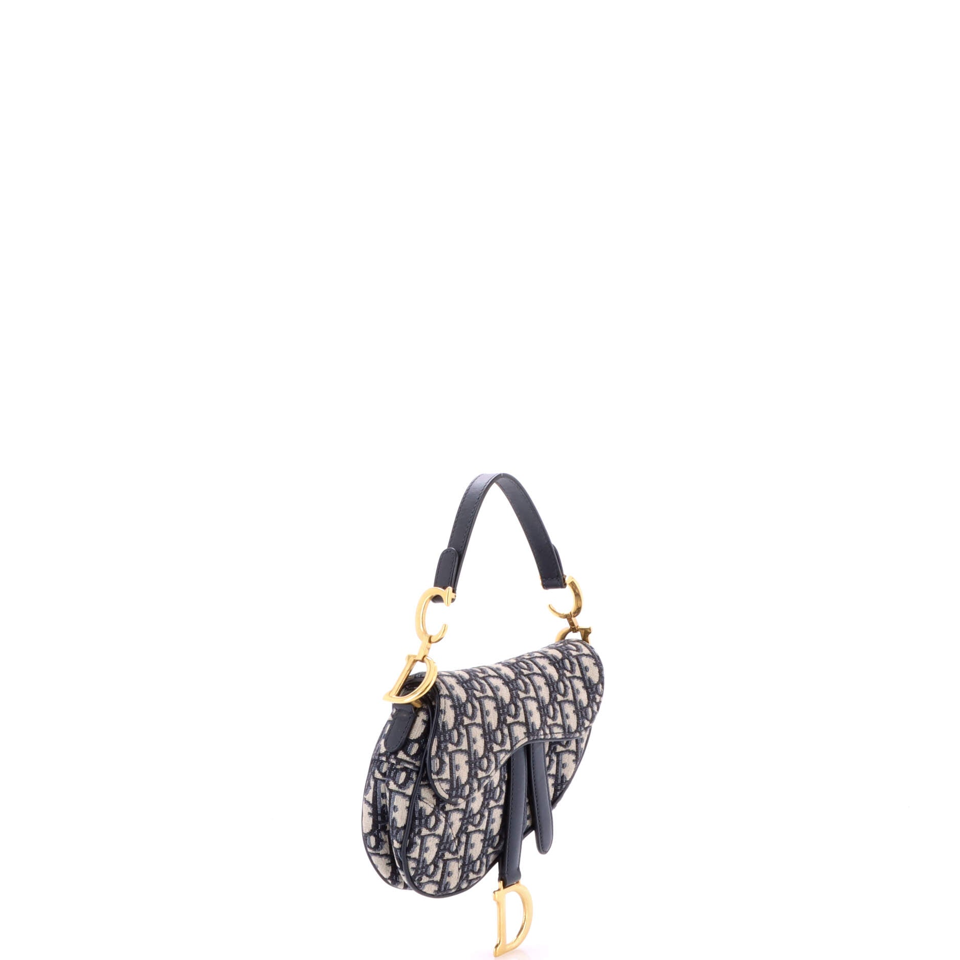 Saddle Handbag Oblique Canvas Mini