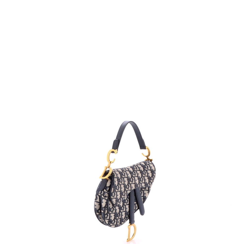 Saddle Handbag Oblique Canvas Mini